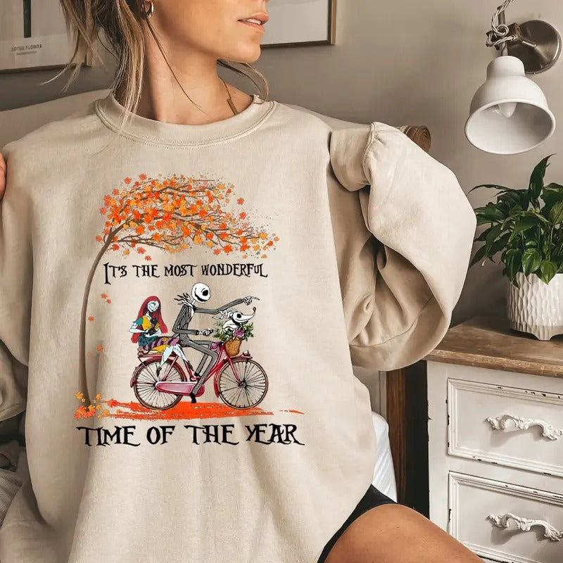 It's The Most Wonderful Time Of The Year Sweatshirt, Vintage Halloween Sweatshirt, Autumn Fall Sweatshirt Retro Halloween...