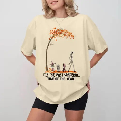 It's the Most Wonderful Time of the Year Halloween T-Shirt, Vintage Halloween T-Shirt, Halloween Gifts, Gift For Her,...