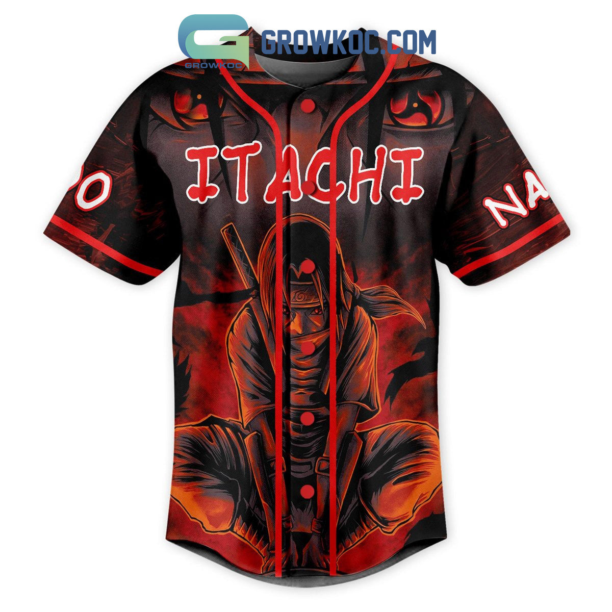 Itachi Any Technique Is Worthless Before My Eyes Personalized Baseball Jersey