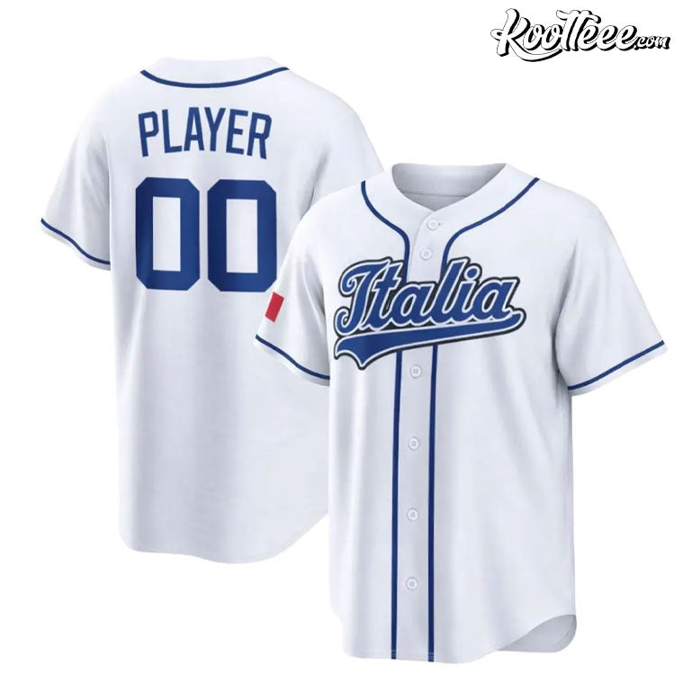 Italian Flag Team Uniform Custom Italia Baseball Jersey