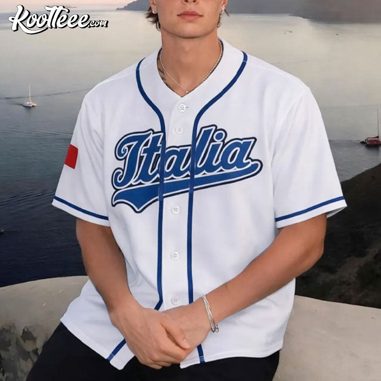 Italian Flag Team Uniform Custom Italia Baseball Jersey