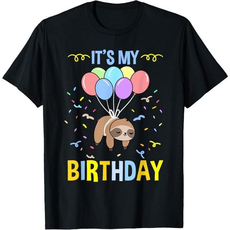 Its My Birthday Sloth T-Shirt Made in USA Hoodie, Sweatshirt | WearSparks.com