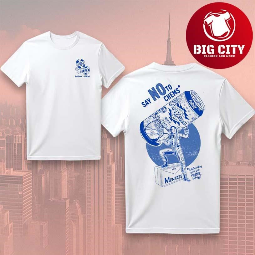 Ivory &amp; Blue Say No to Chems New Two Sided Shirt