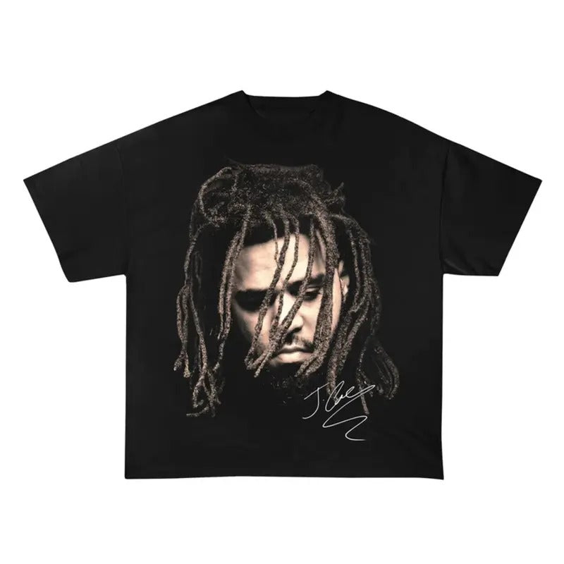 J. Cole Unisex T-Shirt, Signature Art Print, The Ville Hip-Hop Artist, Rapper Vintage Style, Music Tee, Concert Shirt,...