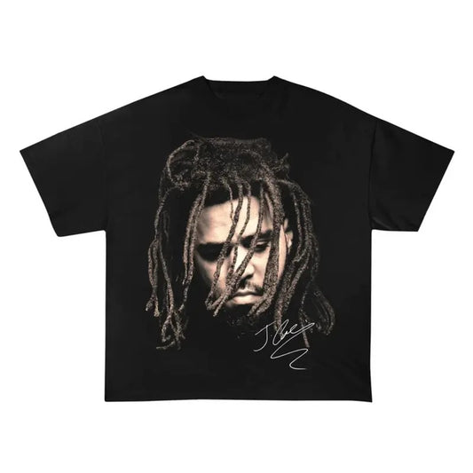 J. Cole Unisex T-Shirt, Signature Art Print, The Ville Hip-Hop Artist, Rapper Vintage Style, Music Tee, Concert Shirt,...