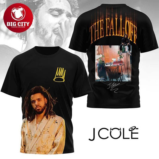 J Cole The Fall Off Shirt 2026 Hip Hop Rapper Two Sided Shirt