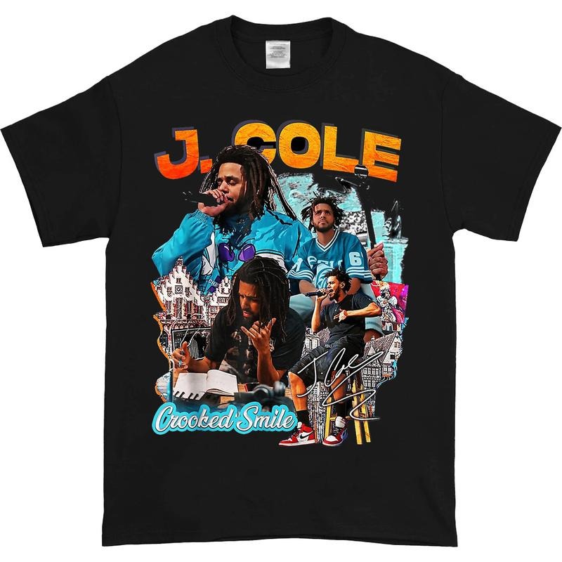 J Cole Vintage 90s Style T-Shirt, J Cole Shirt, Rap Hip Hop, J Cole Merch Men Women Menswear Top Hoodie, Sweatshirt