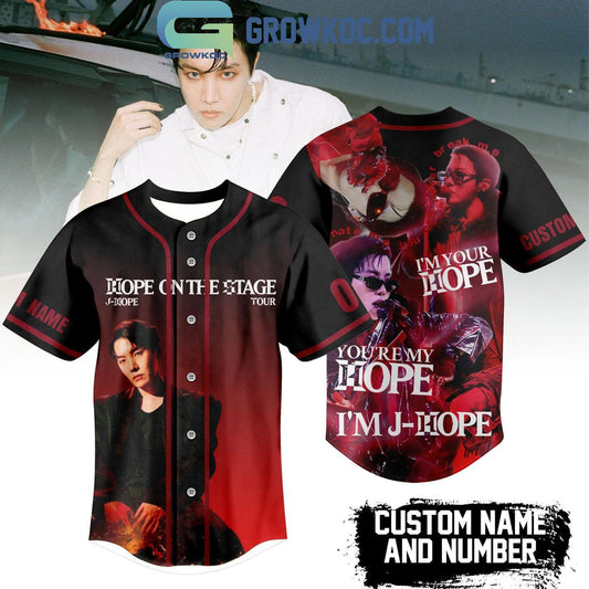 J Hope On The Stage Tour 2025 Personalized Baseball Jersey