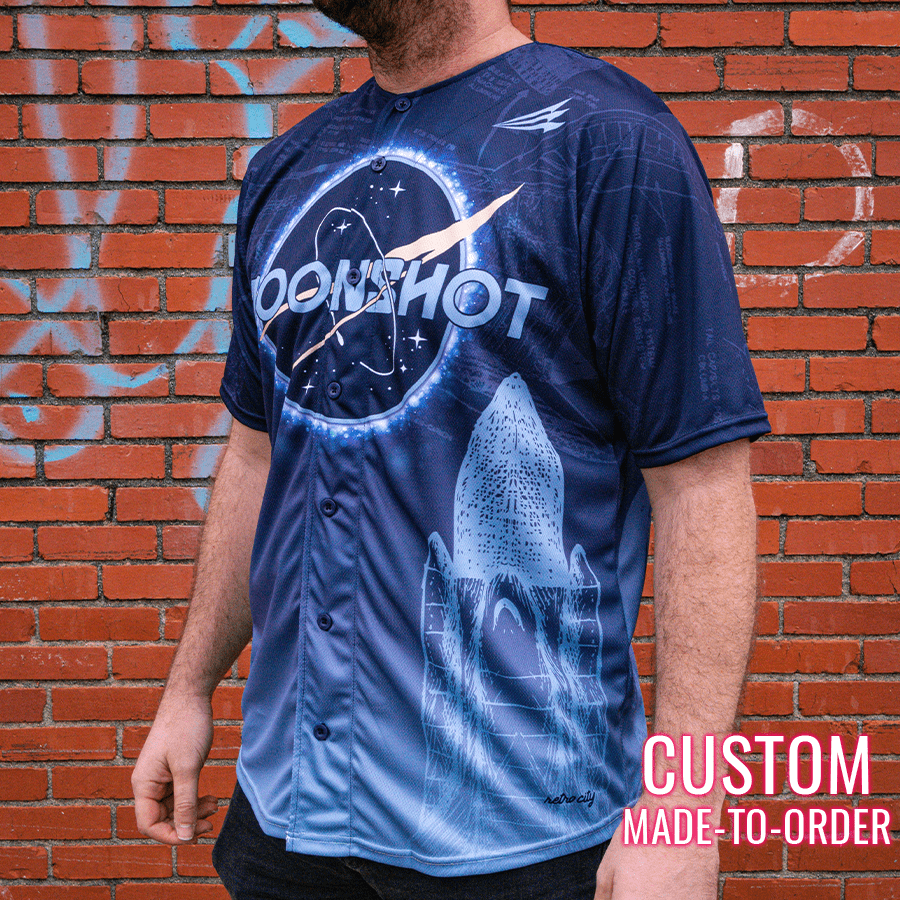 Moonshot NASA Lifestyle Baseball Jersey *CUSTOM*