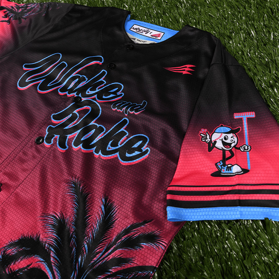 Wake and Rake Lifestyle Baseball Jersey *CUSTOM*