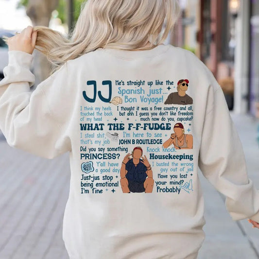 JJ Maybank OBX Quotes Sweatshirt (Only On Back)JJ Maybank Lines - OBX Merch , Apparel For Men And Women, Gift For Movies...
