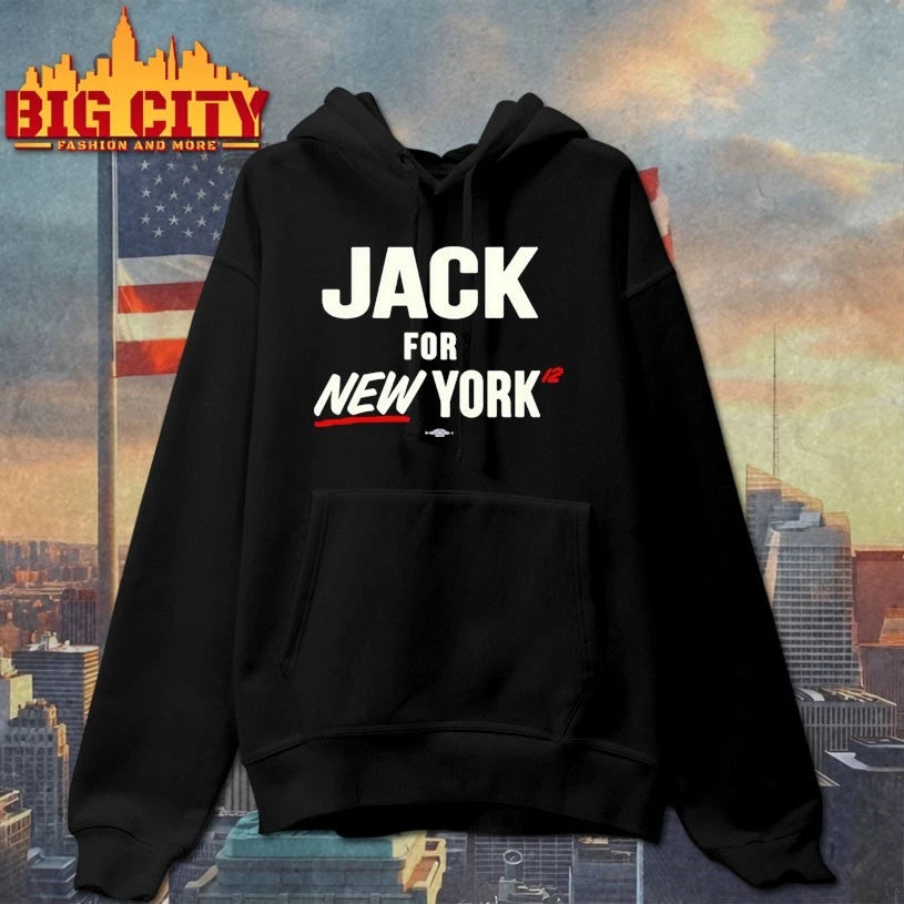 Jack Schlossberg Wearing Jack For New York shirt