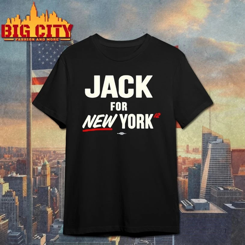 Jack Schlossberg Wearing Jack For New York shirt