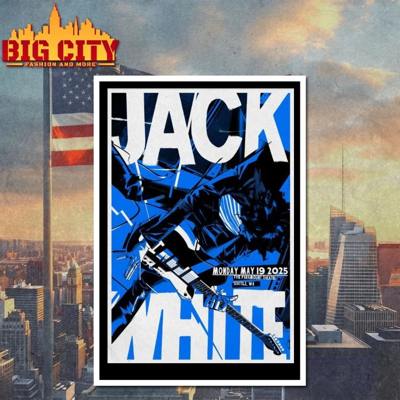 Jack White Seattle WA 5.19.2025 Poster shirt