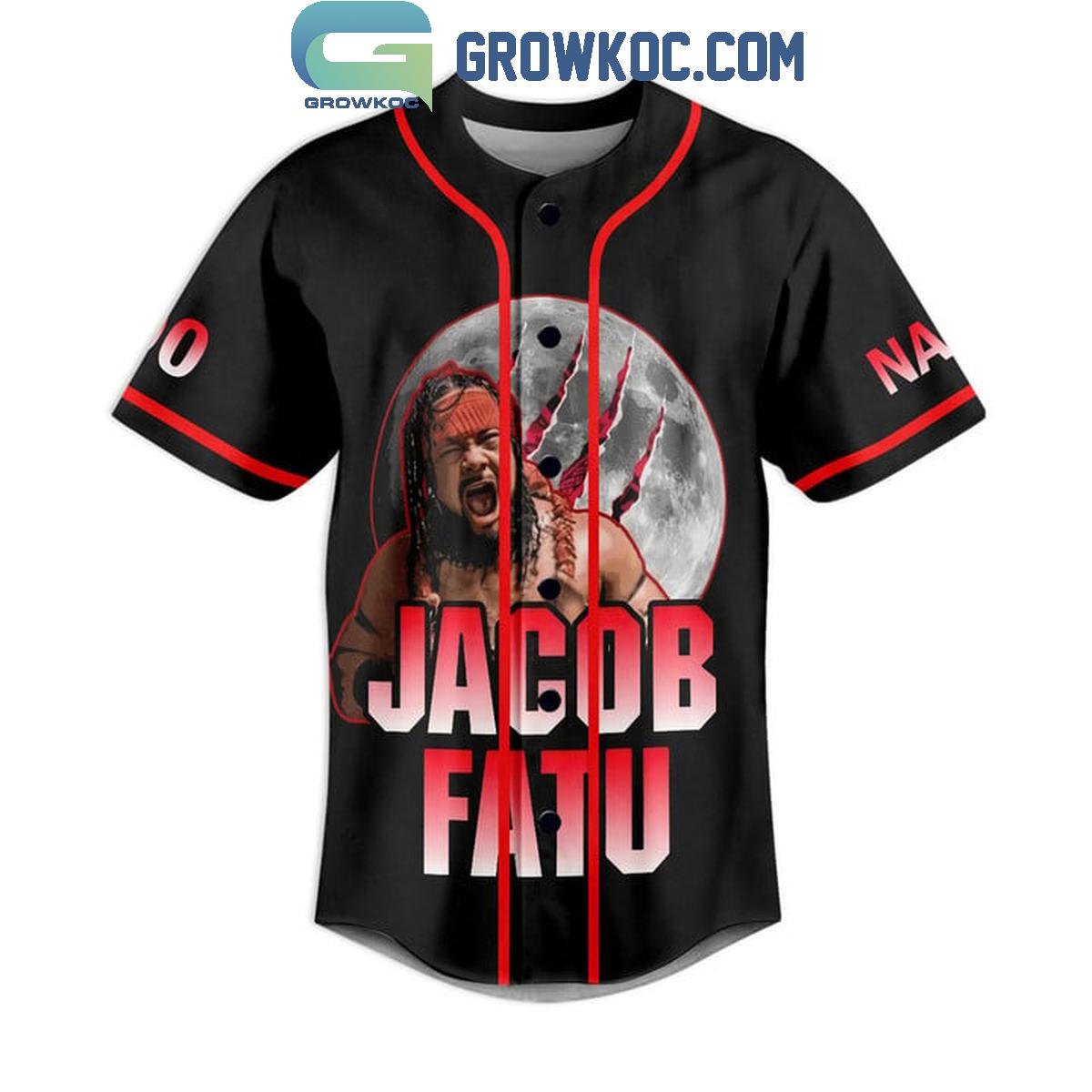 Jacob Fatu Samoan Destroyer Personalized Baseball Jersey