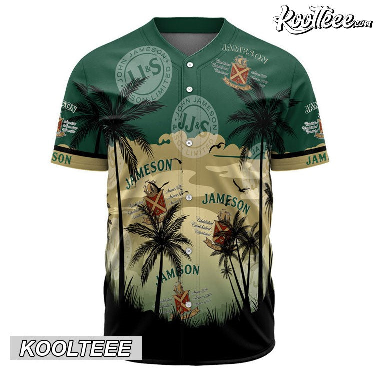 Jameson Coconut Trees Baseball Jersey