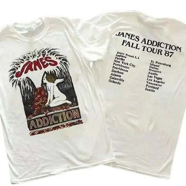 Jane's Addiction Fall Tour 87 Unisex Menswear T-Shirt Hoodie, Sweatshirt | WearSparks.com