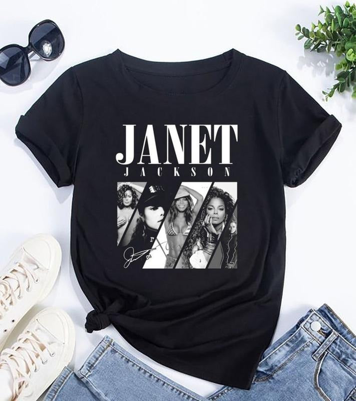 Janet Jackson Shirt Together Again 2024 Tour Shirt Vintage Graphic T-Shirt Merch Concert Unisex T-shirt for Men Women...