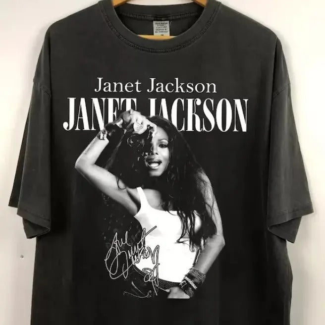 Janet Jackson Shirt, Together Again Shirt Signature Merch Gift For Fans S-5Xl Crewneck Cotton  Menswear Top Decoration...