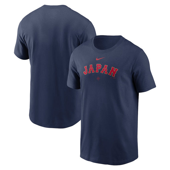 Japan Baseball Navy 2026 World Baseball Classic Wordmark T-Shirt