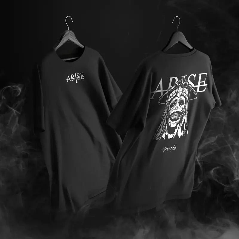Japanese Anime Solo Leveling Sung Jin Woo Print T-shirt | Arise Solo Leveling Unisex Tee | Solo Leveling Fan Gift Hoodie,...