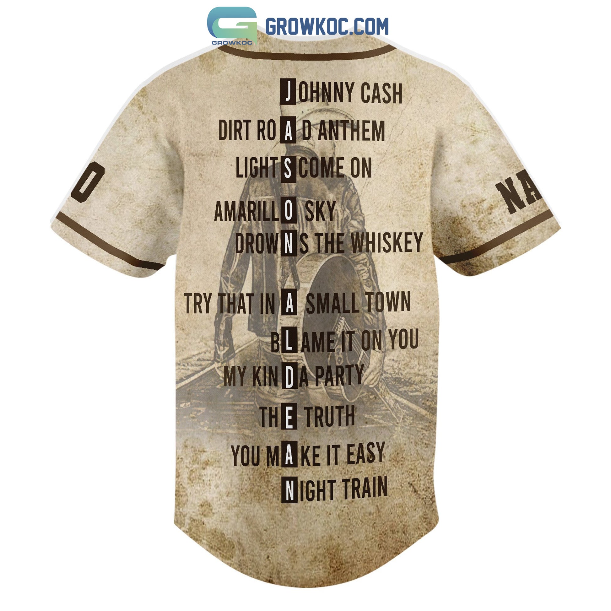 Jason Aldean All Album Personalized Baseball Jersey