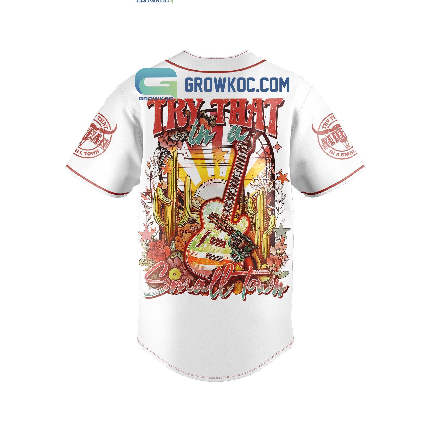 Jason Aldean Try That In A Small Town Art Baseball Jersey
