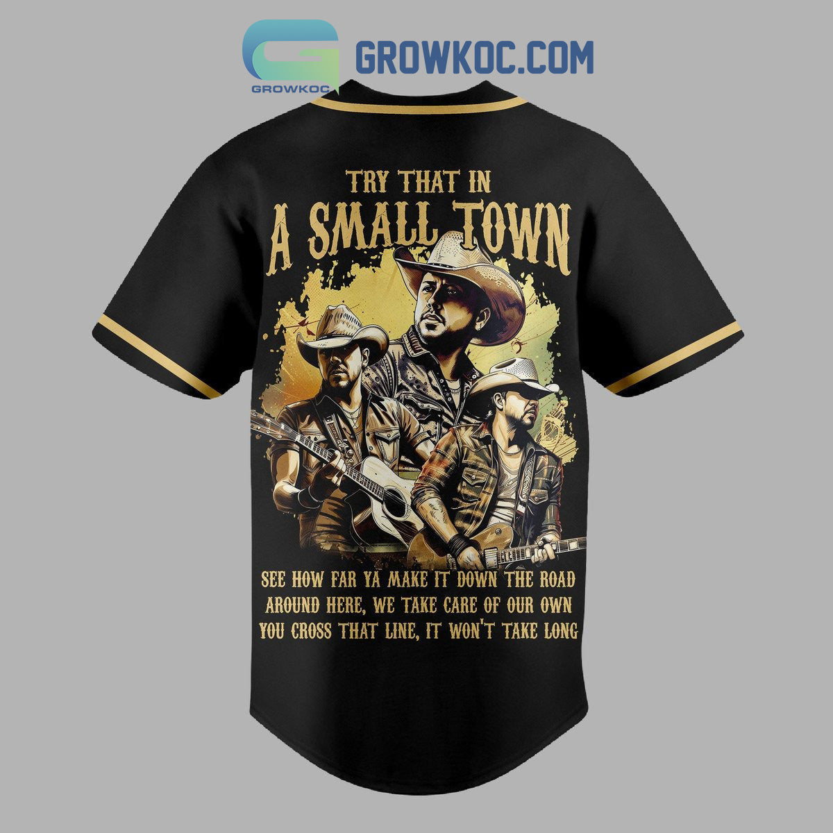 Jason Aldean Try That In A Small Town Highway Desperado Tour Baseball Jersey