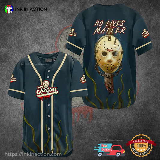 Jason Voorhees No Live Matter Mens Baseball Jersey