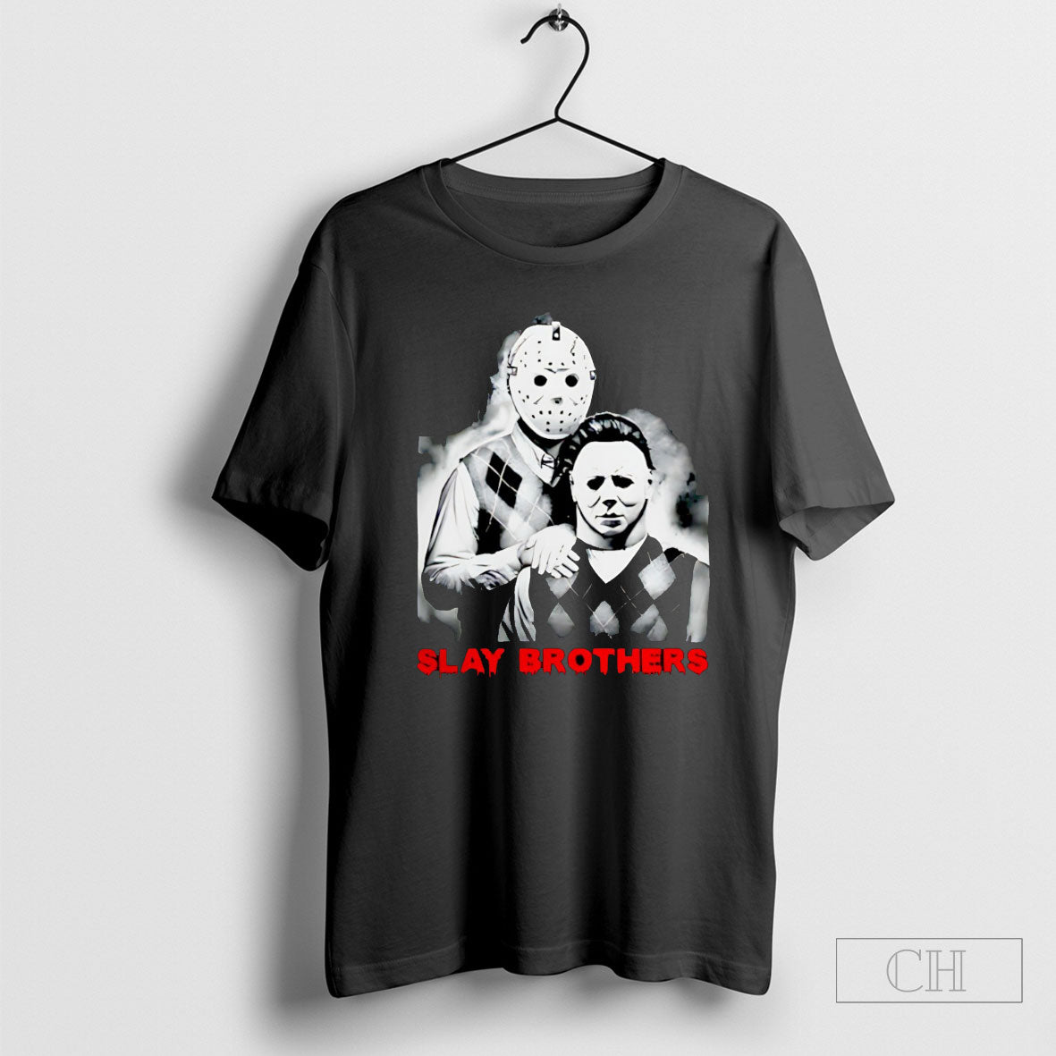 Jason Voorhees And Michael Myers Slay Brothers Halloween 2025 Tee Shirt