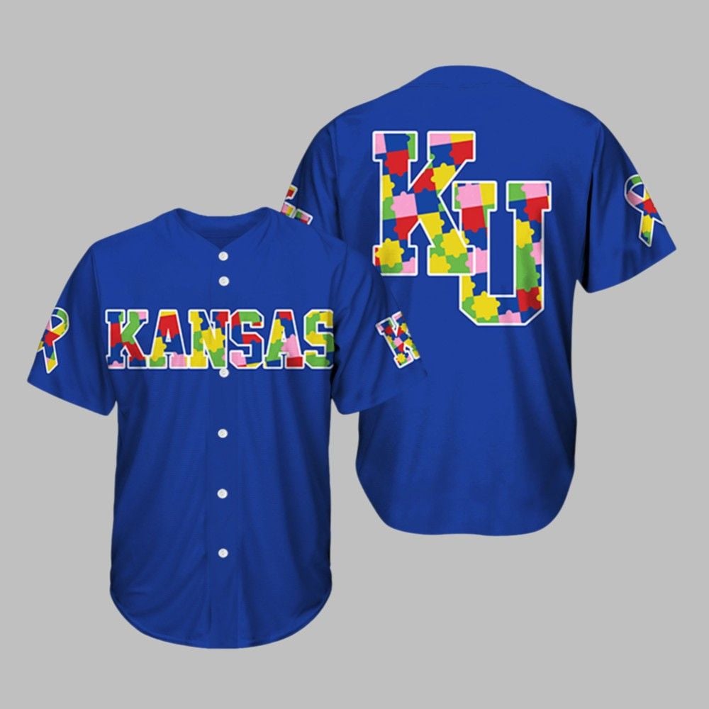 Jayhawks Autism Awareness Night 2025 Jersey - Grishko.com T-Shirts, Hoodie, Sweatshirt | WearSparks.com (Image 1)