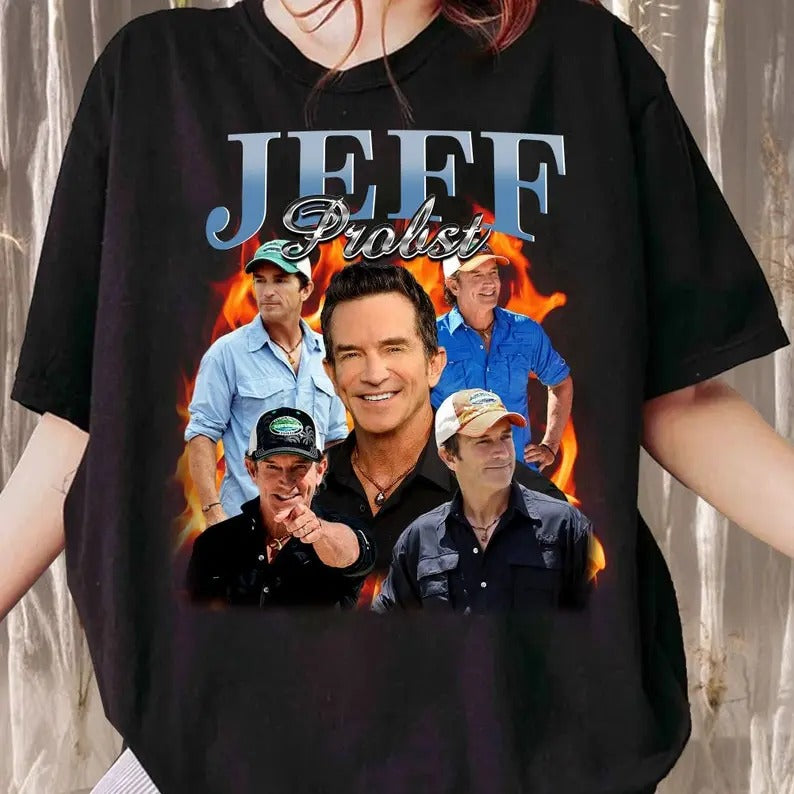 Jeff Probst Shirt, Jeff Probst Presenter Homage Shirt, Television Presenter Tee, TV Producer Shirt Hoodie, Sweatshirt