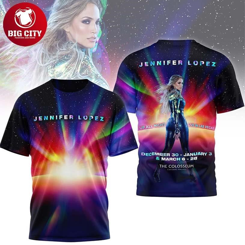 Jennifer Lopez The Colosseum Show 2025-2026 Two Sided Shirt