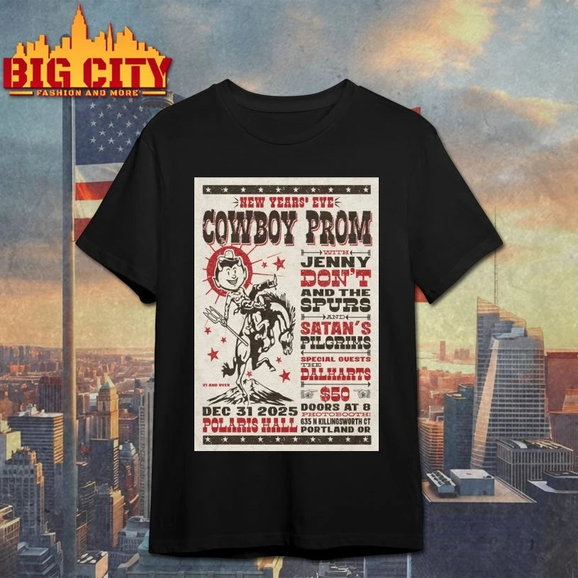 Jenny Don’t and the Spurs And Satan’s Pilgrims 12.31.2025 Portland NYE Poster shirt