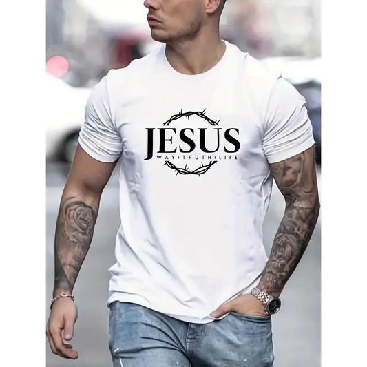 "Jesus" Print T-Shirt