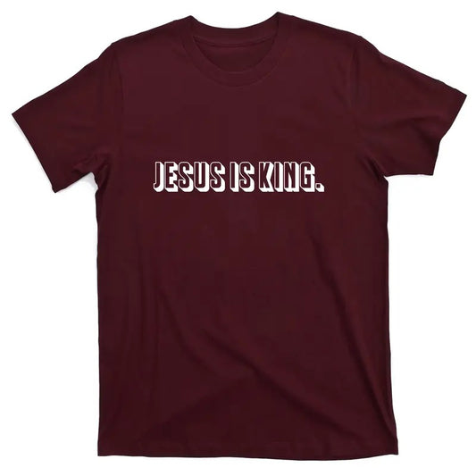 Jesus Is King 3d Simple Font Christian Catholic Christ T-Shirt Hoodie, Sweatshirt | WearSparks.com