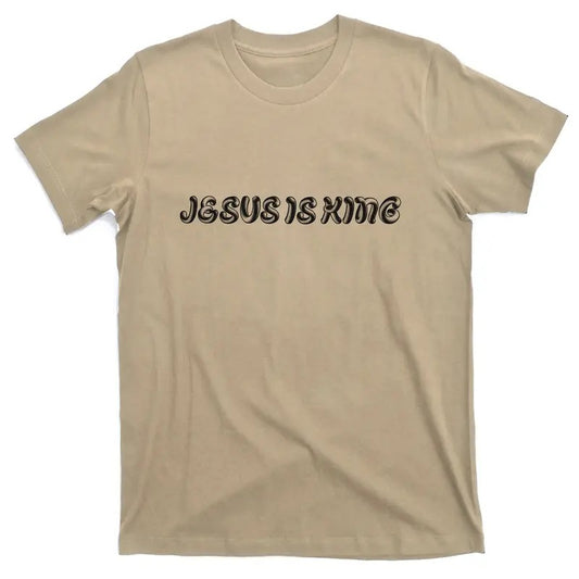 Jesus Is King Embossed Christian T-Shirt for Men - Simple Faith Design Hoodie, Sweatshirt | WearSparks.com