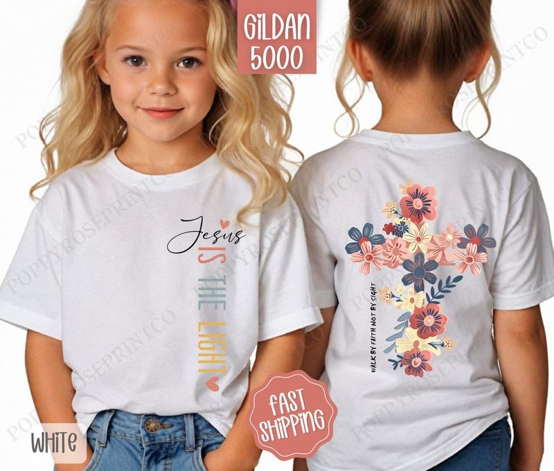 Jesus Is The Light Kids Shirt, Religious Children's Shirt, Religious Youth Tee Gildan Hoodie, Sweatshirt | WearSparks.com