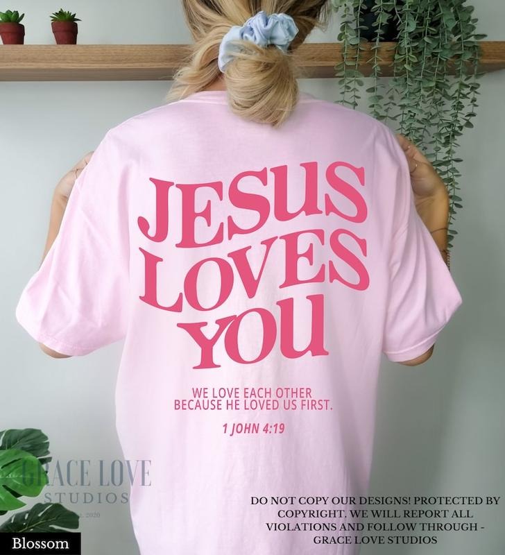 Jesus Loves You Shirt Love Like Jesus Shirt Christian Merch Christian Tee Jesus is King Hoodie and Sweater; T-shirt...