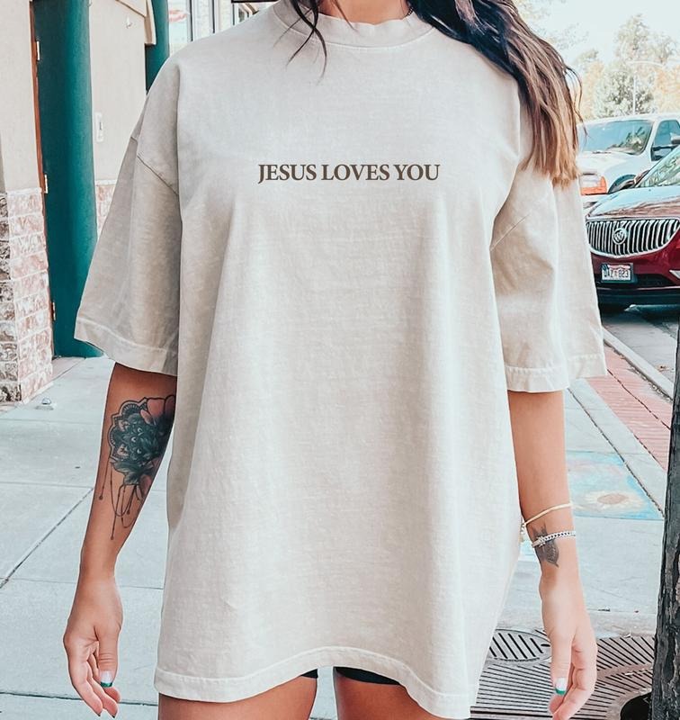 Jesus Loves You Tees , Christian Shirt , Jesus Shirt , Bible Verse Shirt , Christian Merch T-shirt, Jesus is King Shirt...