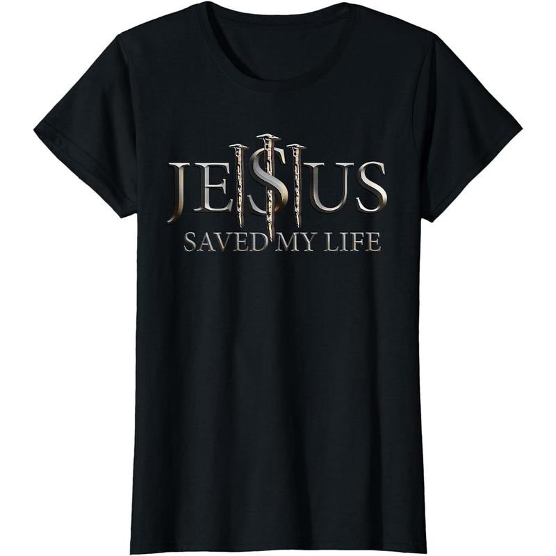 Jesus Saved My Life Christian Religious Believer Men Women T-Shirt Made in USA Hoodie, Sweatshirt | WearSparks.com