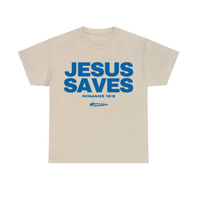 Jesus Saves Print Short Sleeve T-Shirt - Vintage Graphic T-Shirt, Menswear & Womenswear Streetwearstyle{n002}2 Hoodie,...