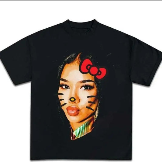 Jhene Kitty Big Face T-shirt, Rap Hip Hop Tee Streetwear Outfit vintage  graphic  tees Hoodie, Sweatshirt | WearSparks.com