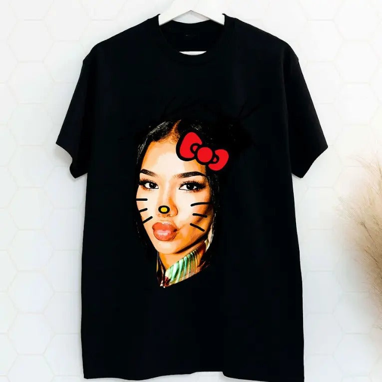 Jhenee Kitty Black Shirt Hoodie, Sweatshirt | WearSparks.com