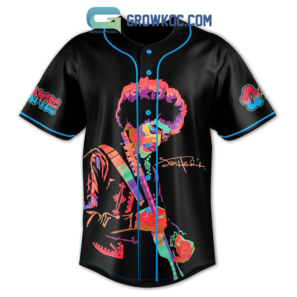 Jimi Hendrix Knowledge Speaks Wisdom Listens Personalized Baseball Jersey