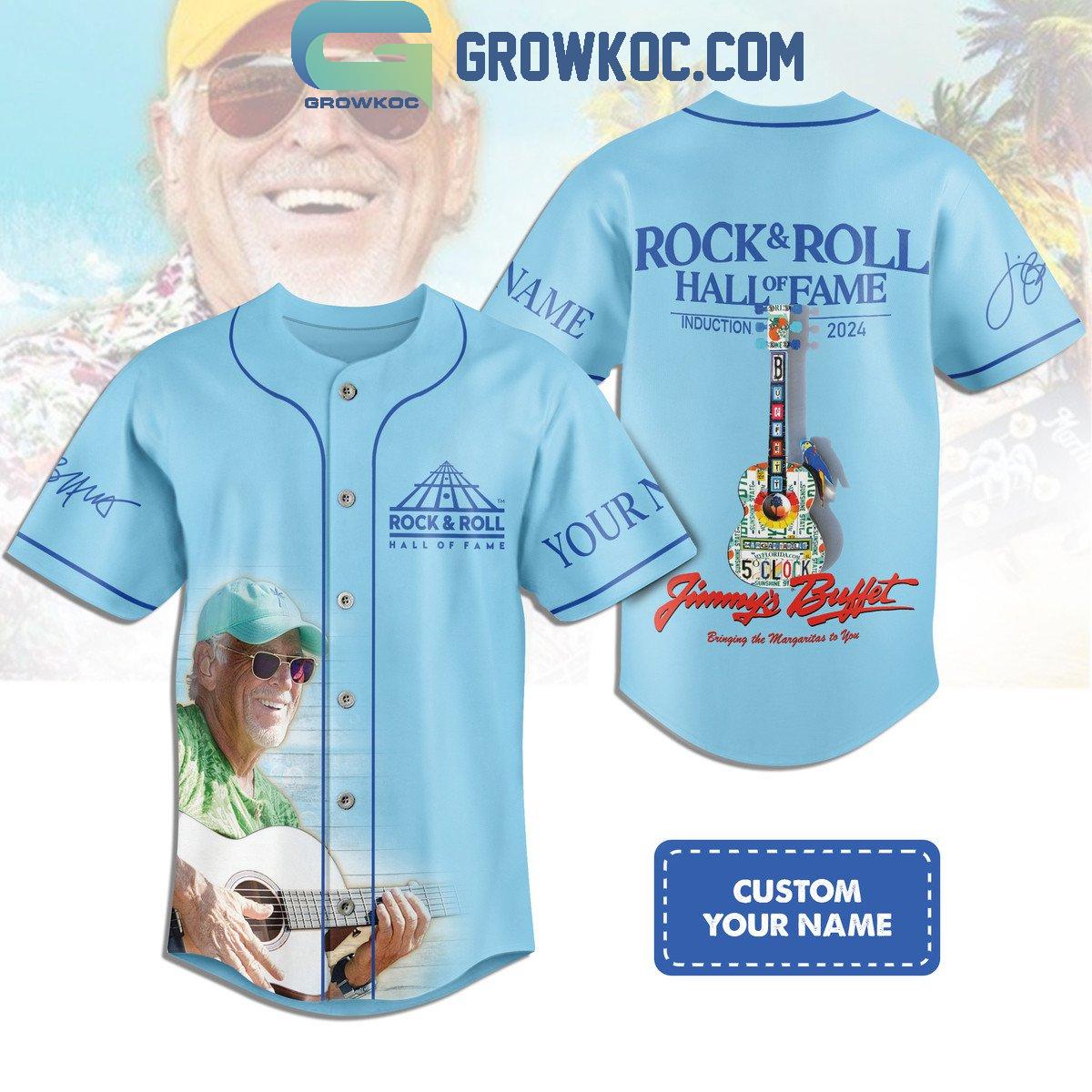 Jimmy Buffett Introduction Of Rock And Roll 2024 Personalized Baseball Jersey