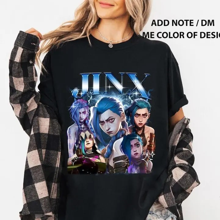Jinx Arcane Shirt, League of Legends Anime lol Shirt Hoodie, Sweatshirt | WearSparks.com