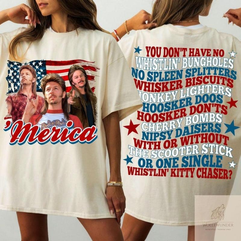 Joe Dirt Merica July 4th Shirt, Funny Joe Dirt 4th of July T-Shirt, Happy 4th of July Shirt, 4th of July Gift,...