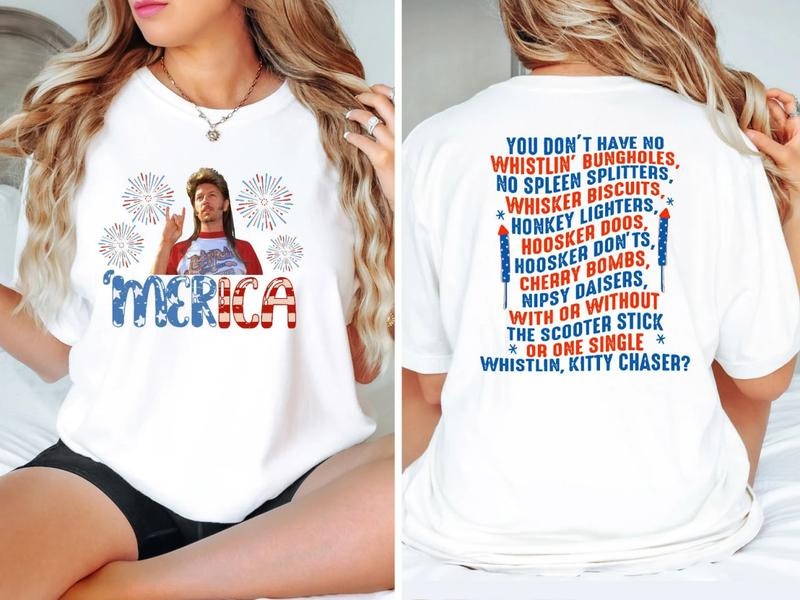 Joe Dirt Merica T-Shirt, Fourth Of July Shirt, Party In The USA Sweatshirt, America Independence Day Tee Shirt, Patriotic...