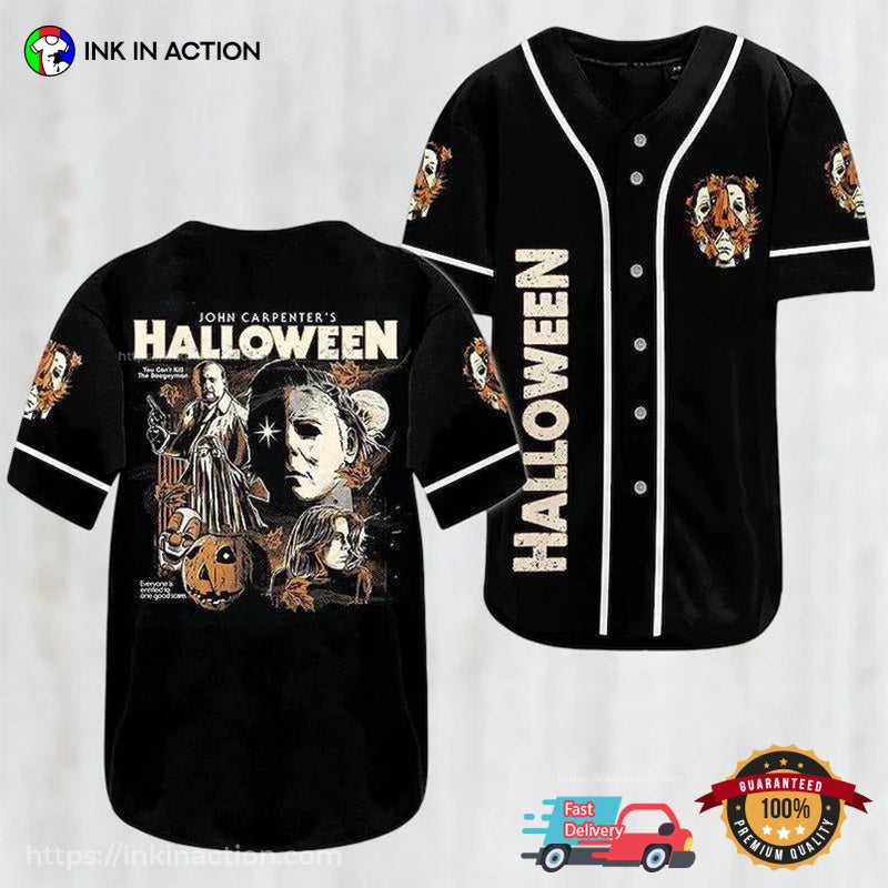 John Carpenter’s Halloween Michael Myers Black Baseball Jersey